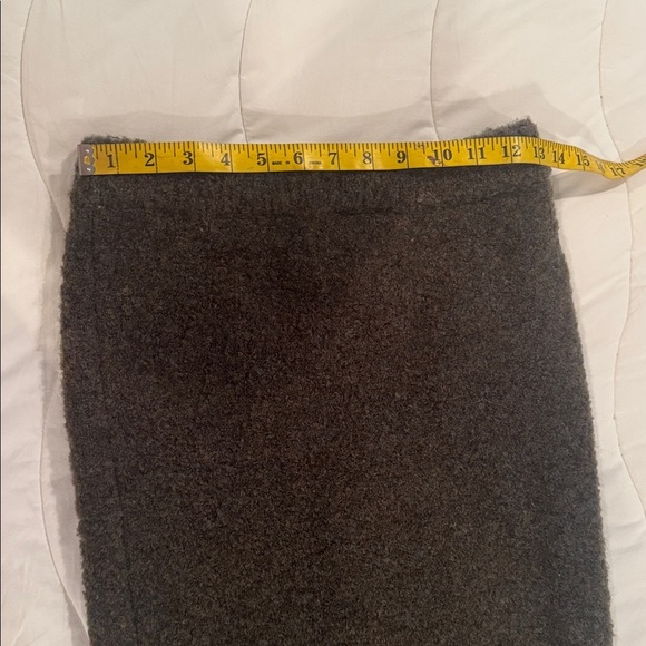 Mijeong Park boucle olive green brown midi skirt - Picture 7 of 11